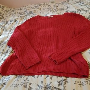 Red sweater